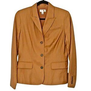 Y2K Isaac Mizrahi Womens Blazer Size 10 Academia Career Office Fitted Pocket